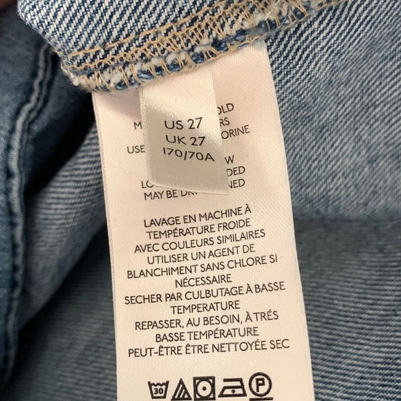 We The Free Belted Denim Skirt Size 27 - Picture 14 of 15